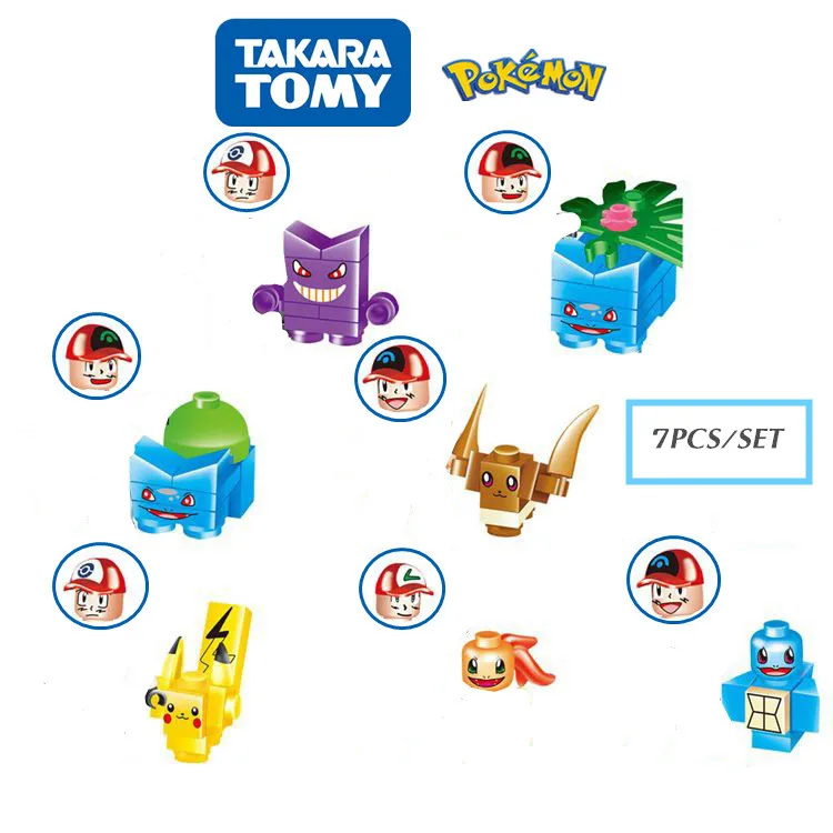 Pokemon Cartoon Anime Pokémon Pikachu Building Blocks Bricks Sets Model Kids Toys for Children Gift Christmas
Pokemon Cartoon Anime Pokémon Pikachu Building Blocks Bricks Sets Model Kids Toys for Children Gift Christmas
