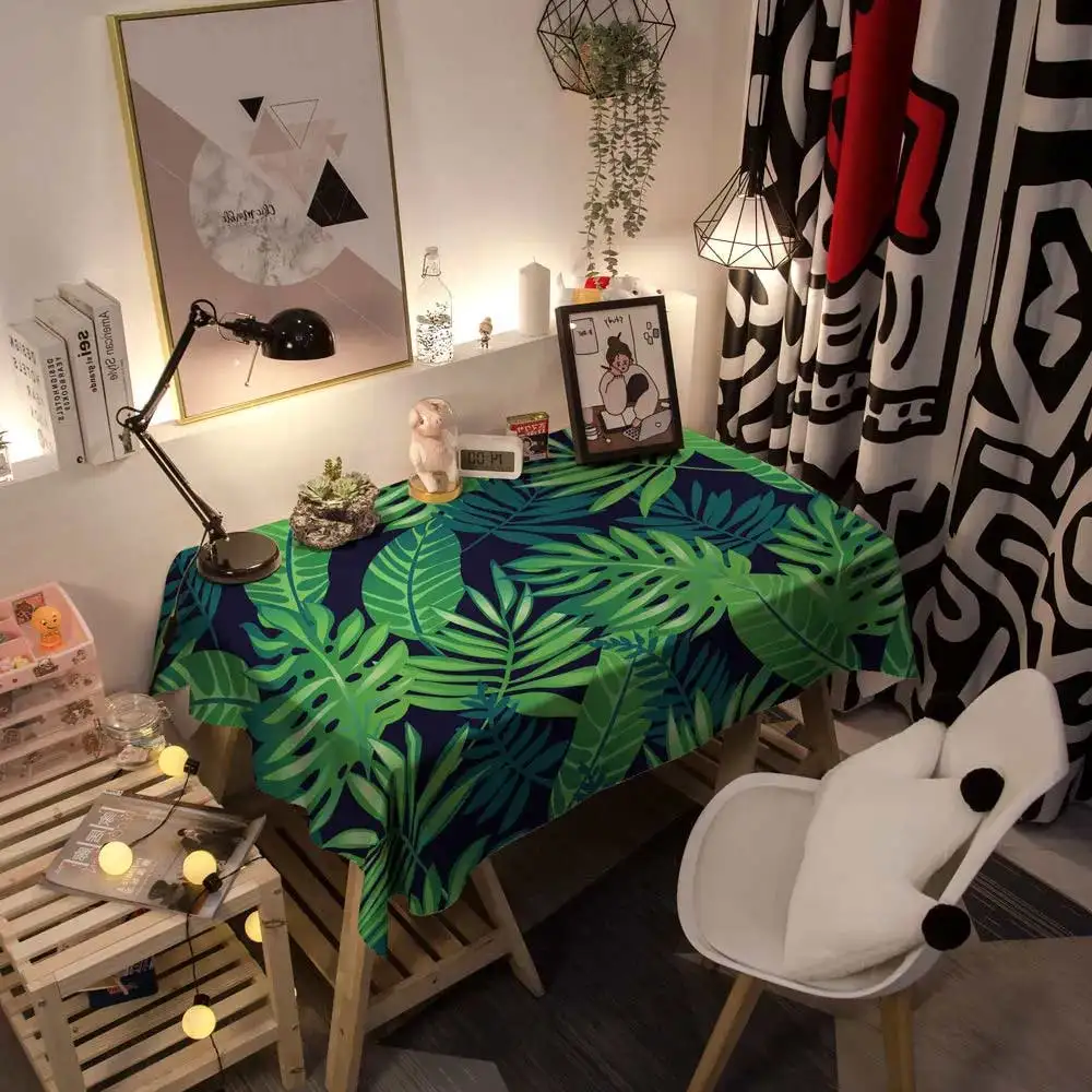 Tablecloth Nordic tropical rainforest dust-proof cloth student desk coffee table cloth tablecloth computer table pad cloth
Tablecloth Nordic tropical rainforest dust-proof cloth student desk coffee table cloth tablecloth computer table pad cloth
