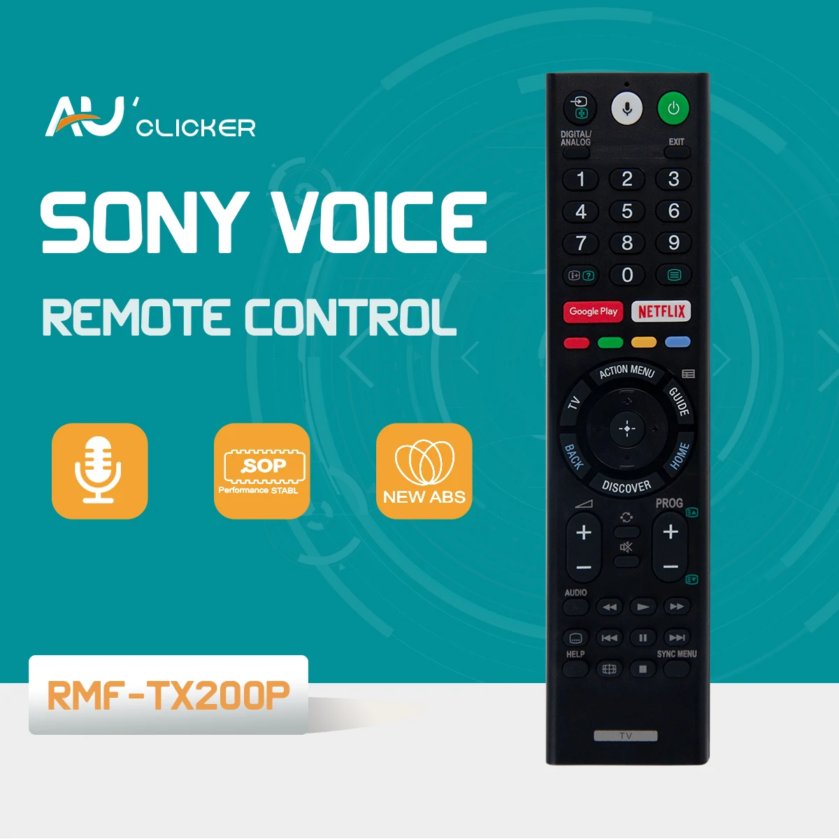 RMF-TX200P Voice Remote Control For Sony Bravia Series 4K Ultra Smart LED TV
RMF-TX200P Voice Remote Control For Sony Bravia Series 4K Ultra Smart LED TV