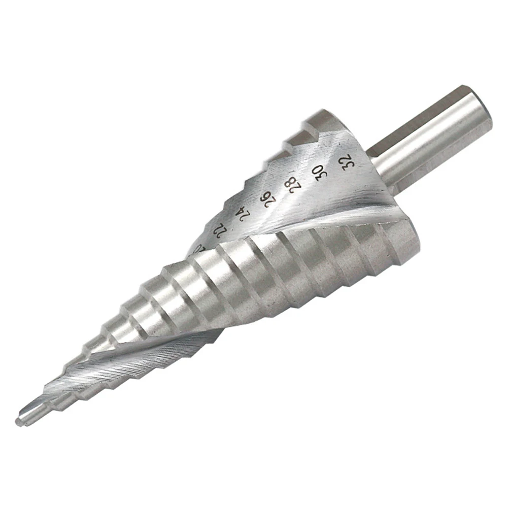 1pc Step Drill Bit 4-32mm HSS Step Cone Drill Bit Spiral Groove Hole Cutter For Wood Metal Floor Tile Drilling
1pc Step Drill Bit 4-32mm HSS Step Cone Drill Bit Spiral Groove Hole Cutter For Wood Metal Floor Tile Drilling