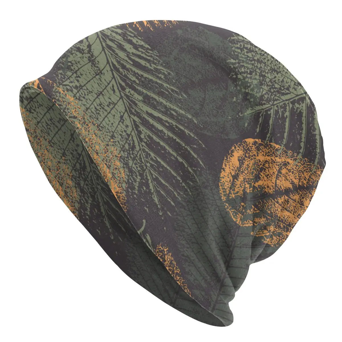 

Women Men Beanie Hat Faded Leaves Prints Warm Spring Winter Outdoor Hip-hop Beanie Cap