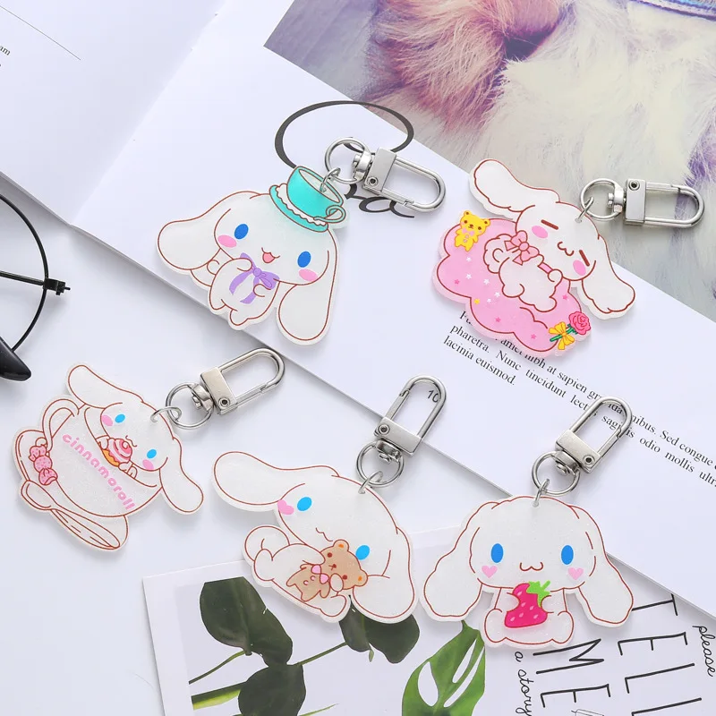 Kawaii Cinnamoroll Key Chain Anime Sanrioes Cute Key Ring Cartoon Acrylic Animal Schoolbag Pendant Accessory Birthday Gift Toy
Kawaii Cinnamoroll Key Chain Anime Sanrioes Cute Key Ring Cartoon Acrylic Animal Schoolbag Pendant Accessory Birthday Gift Toy
