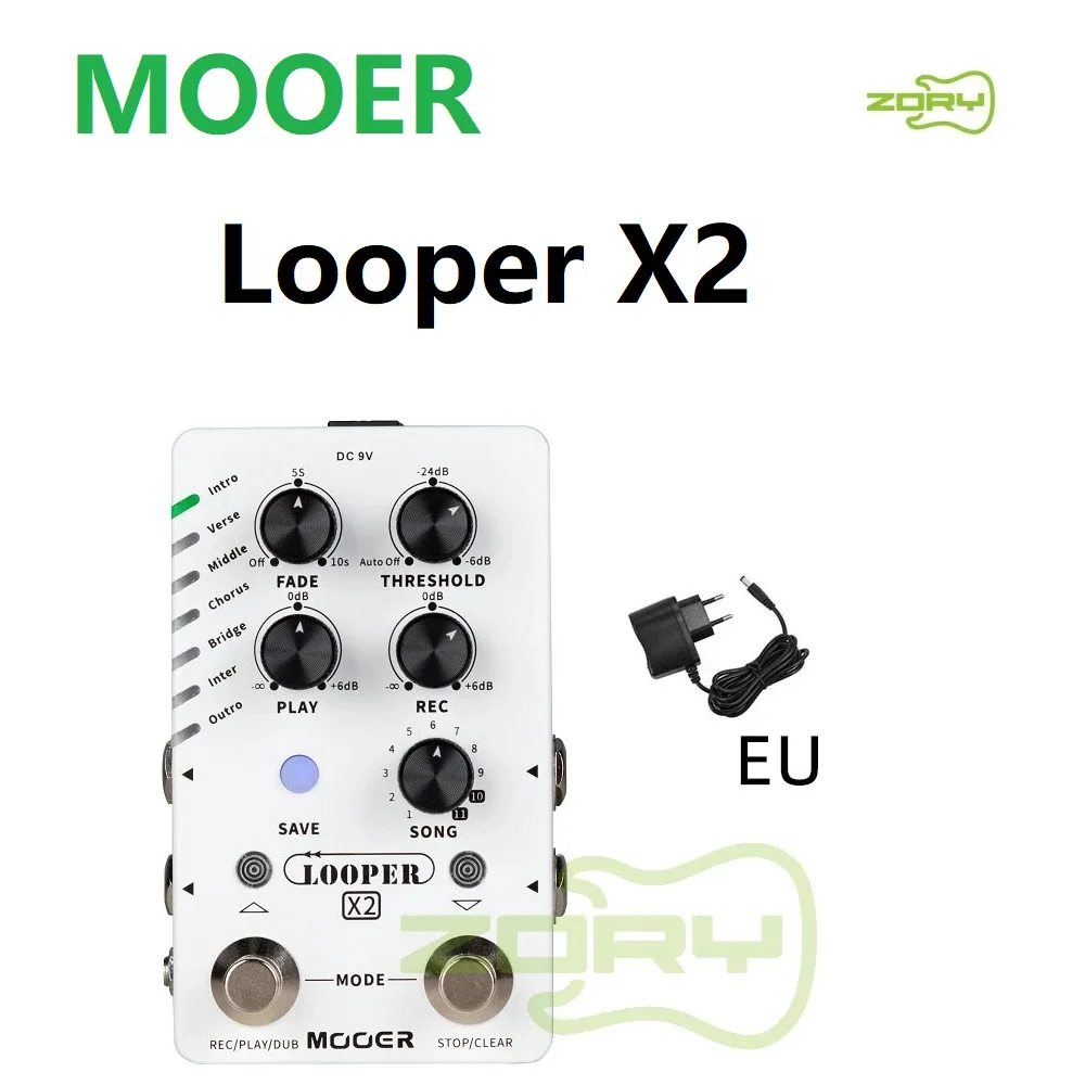 MOOER Looper X2 стерео фраза циклическая Гитара Эффект поддерживает автоматическое восст Функция автоматического обнаружения записи и выцветание остановка
MOOER Looper X2 стерео фраза циклическая Гитара Эффект поддерживает автоматическое восст Функция автоматического обнаружения записи и выцветание остановка