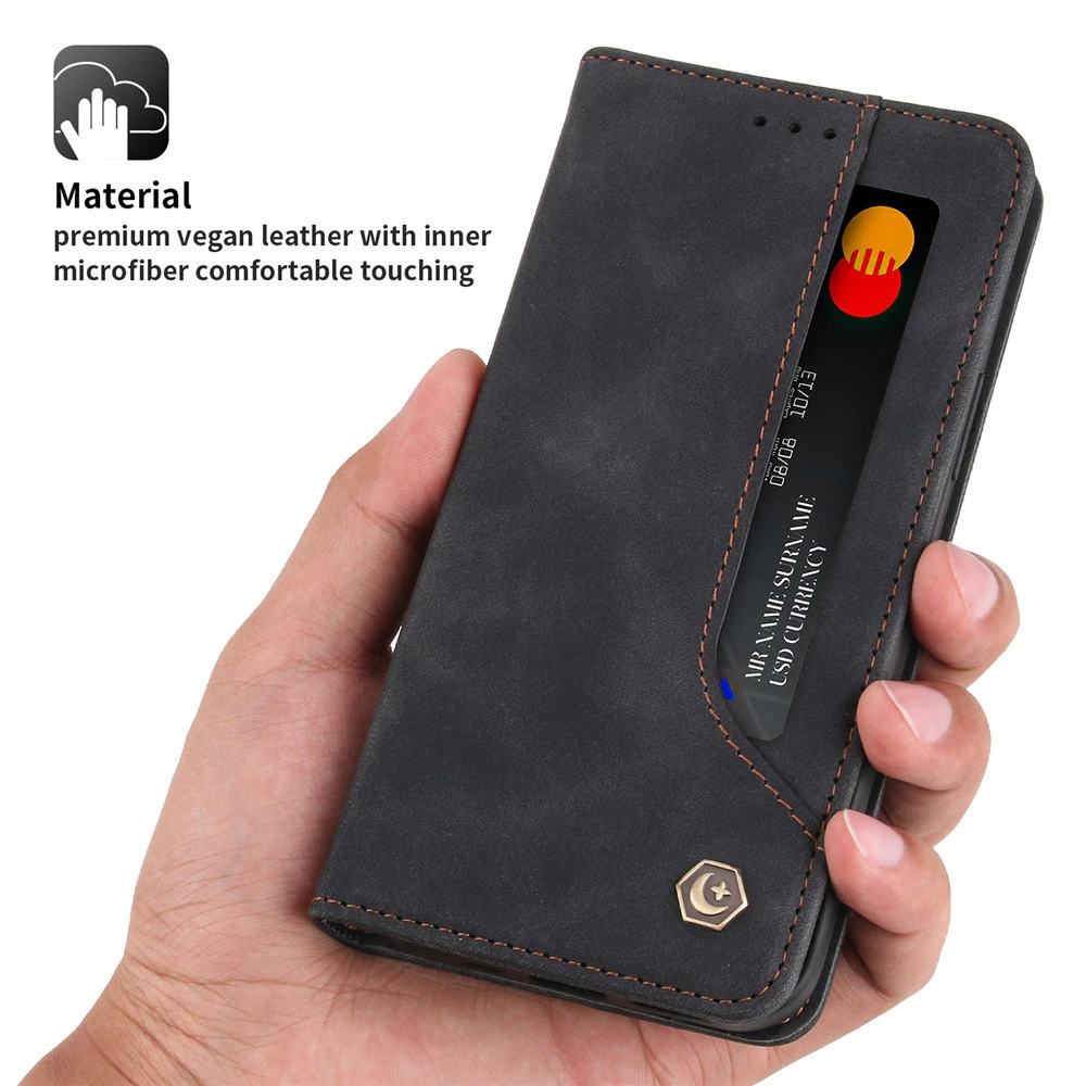 Luxury Leather Phone Protect Cover for IPhone 15 14 13mini 11 12 Pro XR XS Max Plus Credit Card Slots Shockproof Flip Case
Luxury Leather Phone Protect Cover for IPhone 15 14 13mini 11 12 Pro XR XS Max Plus Credit Card Slots Shockproof Flip Case