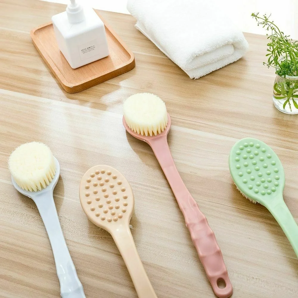 Long Handle Back Shower Brush Soft Bristle Double Sided Skin Massager Back Scrubber Shower Clean Body Brush Bathroom Accessories
Long Handle Back Shower Brush Soft Bristle Double Sided Skin Massager Back Scrubber Shower Clean Body Brush Bathroom Accessories