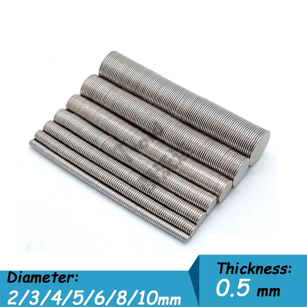 Магниты круглые 0,5 мм
Магниты круглые 0,5 мм