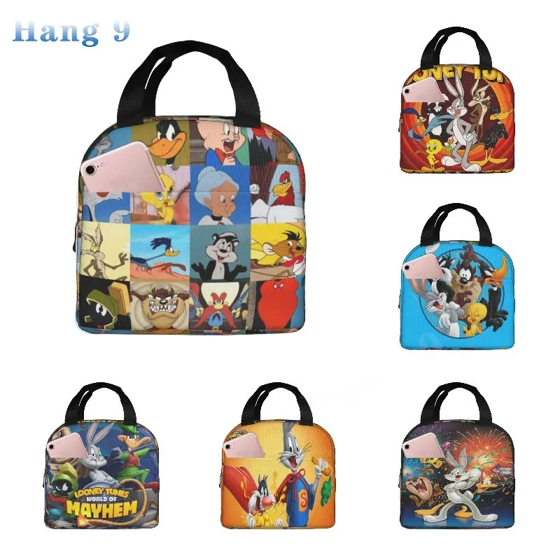 Looney Tunes Bunny Lunch Bag Tote Meal Bag Reusable Insulated Portable Anime Lunch Box for Women Men Boy Girl Work School Picnic
Looney Tunes Bunny Lunch Bag Tote Meal Bag Reusable Insulated Portable Anime Lunch Box for Women Men Boy Girl Work School Picnic