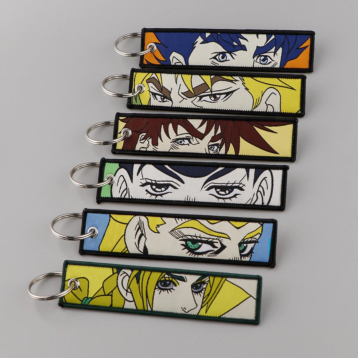 Anime JoJo Bizarre Adventure Keychain for Motorcycles Cars Key Fobs Key Tag Embroidery Key Ring for Men Women Accessories
Anime JoJo Bizarre Adventure Keychain for Motorcycles Cars Key Fobs Key Tag Embroidery Key Ring for Men Women Accessories