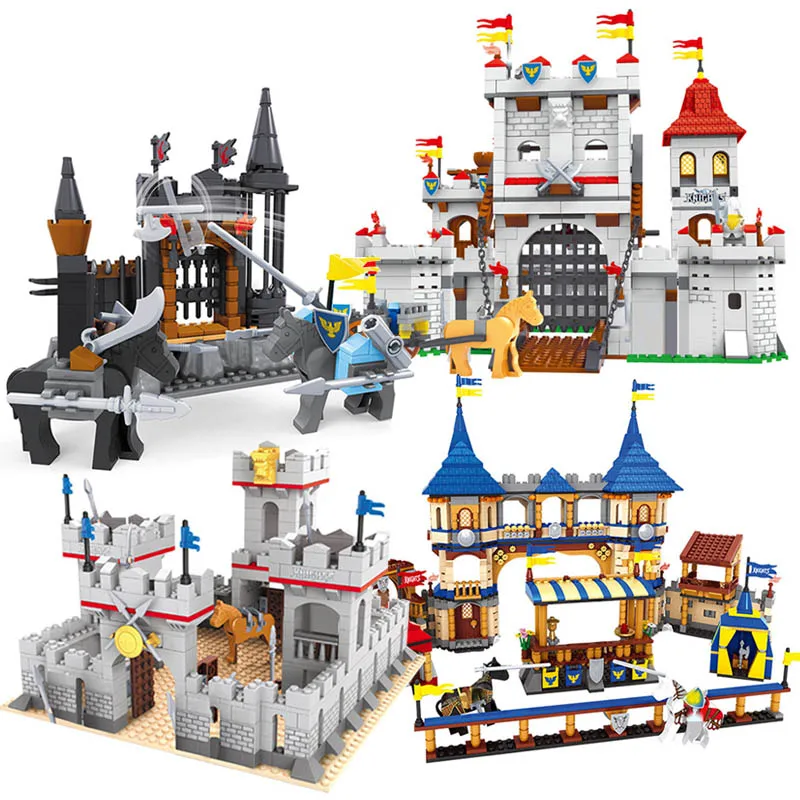 Military Series Medieval Castle Architecture Construction Model Building Blocks City Gate Carriage Soldiers Bricks MOC Toys Gift
Military Series Medieval Castle Architecture Construction Model Building Blocks City Gate Carriage Soldiers Bricks MOC Toys Gift