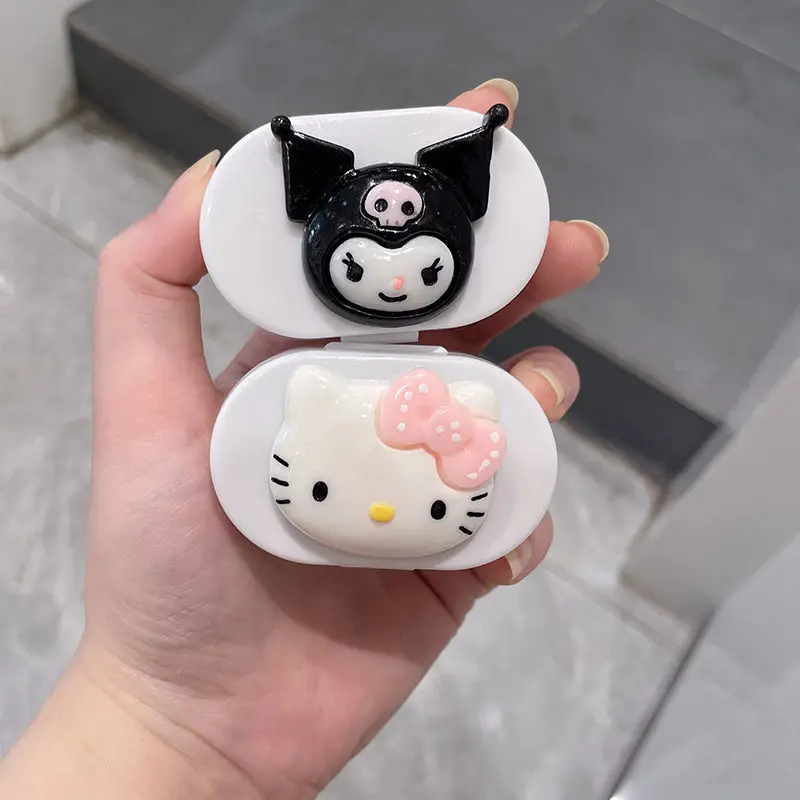 Hello Kitty Sanrio My Melody Kuromi Contact Lens Case Girl Cartoon Cinnamoroll Contact Lenses Portable Storage Box Leak-Proof
Hello Kitty Sanrio My Melody Kuromi Contact Lens Case Girl Cartoon Cinnamoroll Contact Lenses Portable Storage Box Leak-Proof