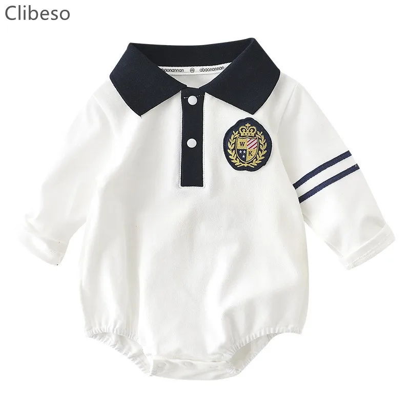Clibeso Baby Boy Rompers Babies Newborn White Long Sleeve Romper Babies Cotton Lapel Collar Embroidery Overalls One Piece Outfit
Clibeso Baby Boy Rompers Babies Newborn White Long Sleeve Romper Babies Cotton Lapel Collar Embroidery Overalls One Piece Outfit