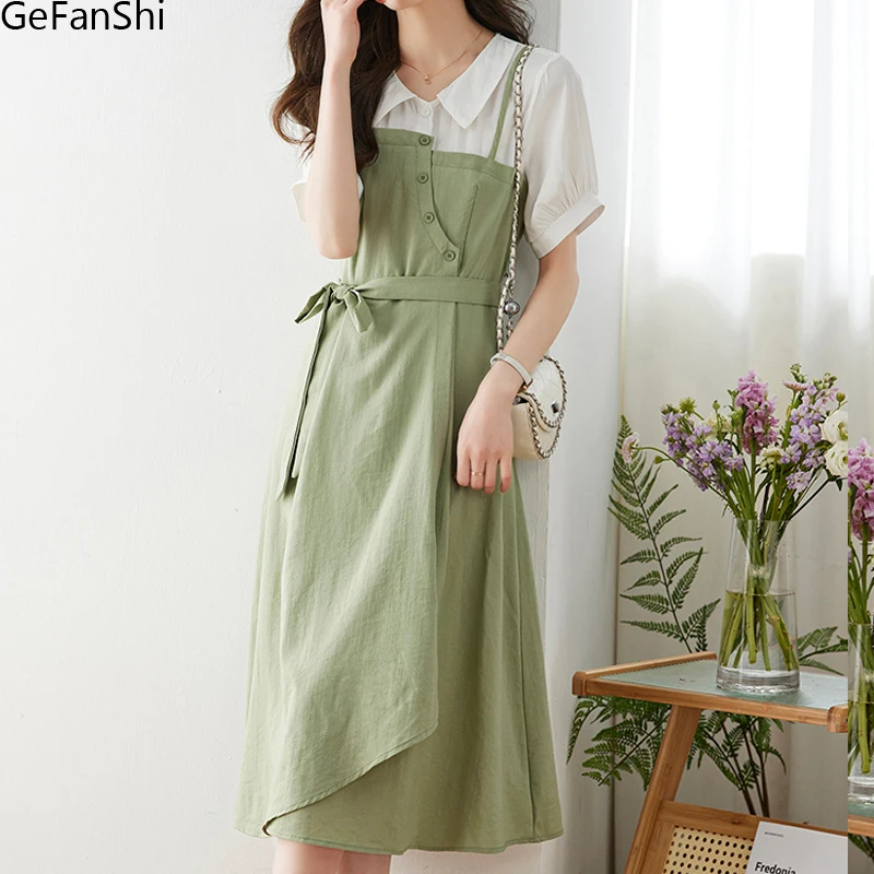 Женское платье-миди с коротким рукавом, облегающее платье с поясом в стиле пэчворк, элегантное офисное платье для работы, Новинка лета 2023
Женское платье-миди с коротким рукавом, облегающее платье с поясом в стиле пэчворк, элегантное офисное платье для работы, Новинка лета 2023