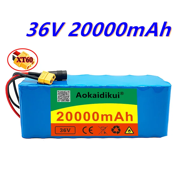 100% Original 10S4P 36V Battery 20000mAh Battery Pack XT60 500W-1000W Battery 42V 20000mAh Ebike Electric Bike with BMS XT60
100% Original 10S4P 36V Battery 20000mAh Battery Pack XT60 500W-1000W Battery 42V 20000mAh Ebike Electric Bike with BMS XT60
