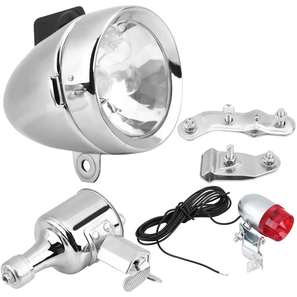 Generator Headlight Kit,Motorized Bike Headlight Kit,12V 6W Friction Generator Headlight Tail Light Kit for Bicycle Motorized B
Generator Headlight Kit,Motorized Bike Headlight Kit,12V 6W Friction Generator Headlight Tail Light Kit for Bicycle Motorized B