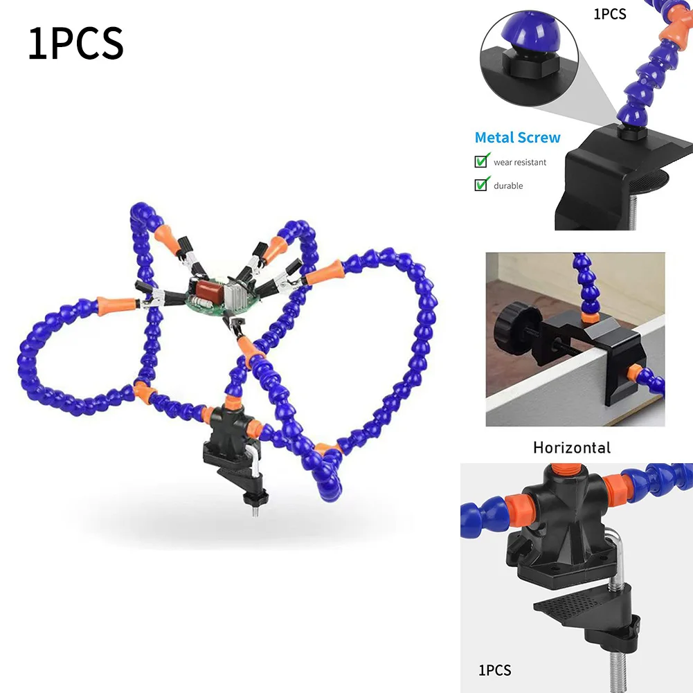 Welding Helper Welding Stand With 5 Flexible Arms Electronic PBC Soldering Tools Soldeirng Iron Holder PCB Welding Repair Third
Welding Helper Welding Stand With 5 Flexible Arms Electronic PBC Soldering Tools Soldeirng Iron Holder PCB Welding Repair Third