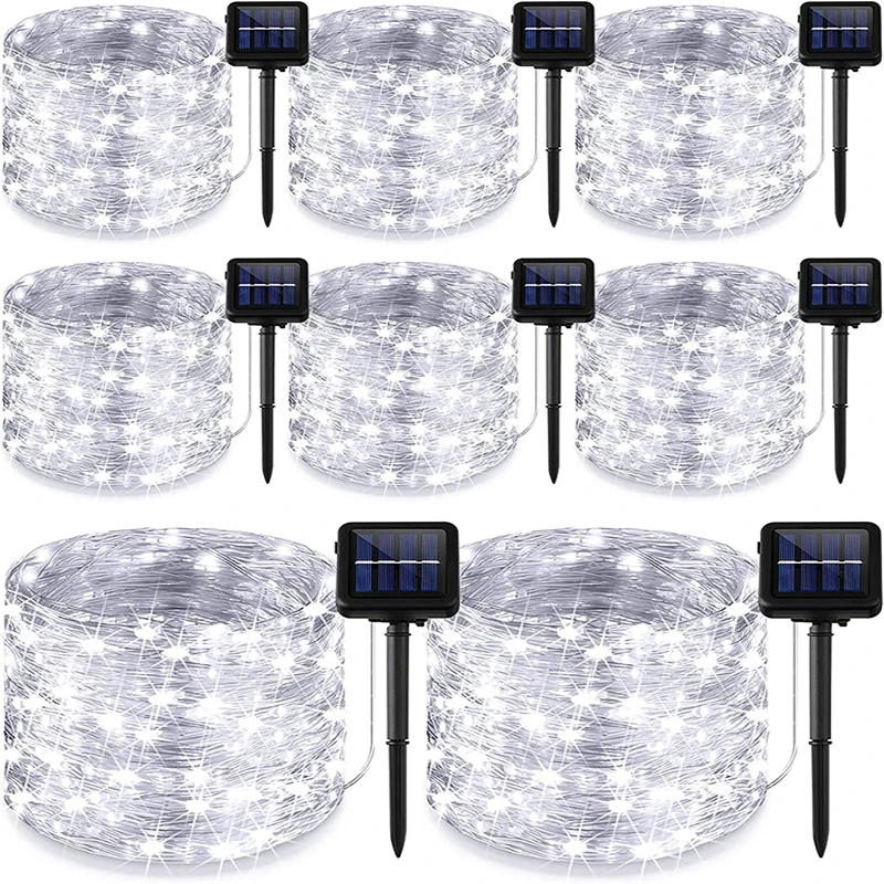 10M 100LED Solar String Lights 8 Mode Led Solar Outdoor Lights Waterproof Copper Wire Lights for Tree Garden Yard
10M 100LED Solar String Lights 8 Mode Led Solar Outdoor Lights Waterproof Copper Wire Lights for Tree Garden Yard