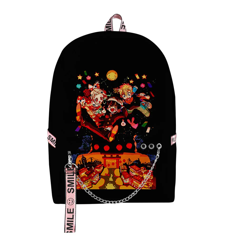 Kawaii Youthful School Bags Unisex Toilet-bound Hanako-kun Travel Bag 3D Print Oxford Waterproof Notebook Shoulder Backpacks
Kawaii Youthful School Bags Unisex Toilet-bound Hanako-kun Travel Bag 3D Print Oxford Waterproof Notebook Shoulder Backpacks