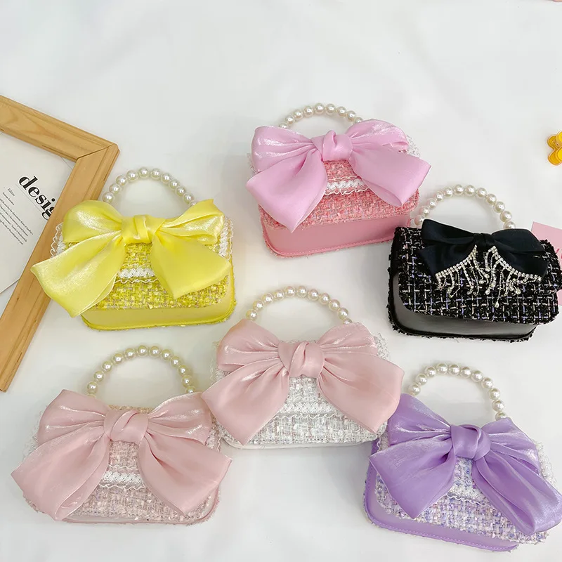 Bag Bag Pack Purse Kid's Shoulder Bow-knot Coin Money Princess Fashion Handbag Children Crossbody Pocket Pearl Messenger
Bag Bag Pack Purse Kid's Shoulder Bow-knot Coin Money Princess Fashion Handbag Children Crossbody Pocket Pearl Messenger