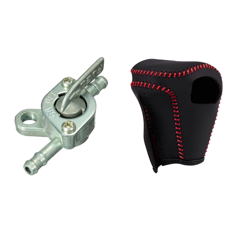 2 Pcs Car Accessories: 1 Pcs 1/4 In Ch Fuel Tank Tap Filter Petcock Switch & 1 Pcs Black Leather Cover Gear Shifter Knob
2 Pcs Car Accessories: 1 Pcs 1/4 In Ch Fuel Tank Tap Filter Petcock Switch & 1 Pcs Black Leather Cover Gear Shifter Knob