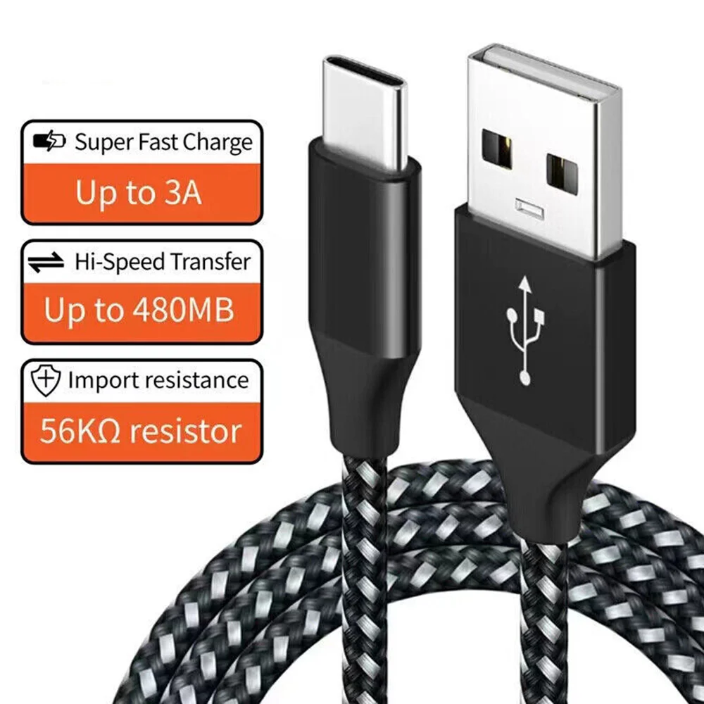 18W Nylon Braided Data Cable 3A Type C USB Cable Fast Charging Fast Charger Data Cable For Samsung Huawei Xiaomi OPPO
18W Nylon Braided Data Cable 3A Type C USB Cable Fast Charging Fast Charger Data Cable For Samsung Huawei Xiaomi OPPO