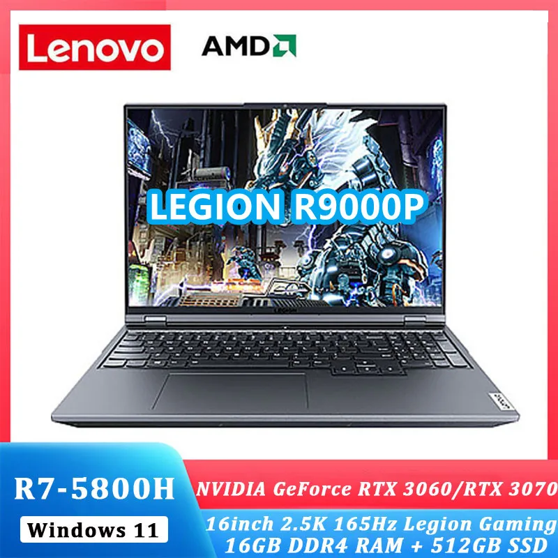 Lenovo Legion R9000P New e-sports 16inch Gaming Laptop 2.5K 165Hz AMD R7-5800H GeForce RTX3060 / RTX 3070 Backlit metal NoteBook
Lenovo Legion R9000P New e-sports 16inch Gaming Laptop 2.5K 165Hz AMD R7-5800H GeForce RTX3060 / RTX 3070 Backlit metal NoteBook