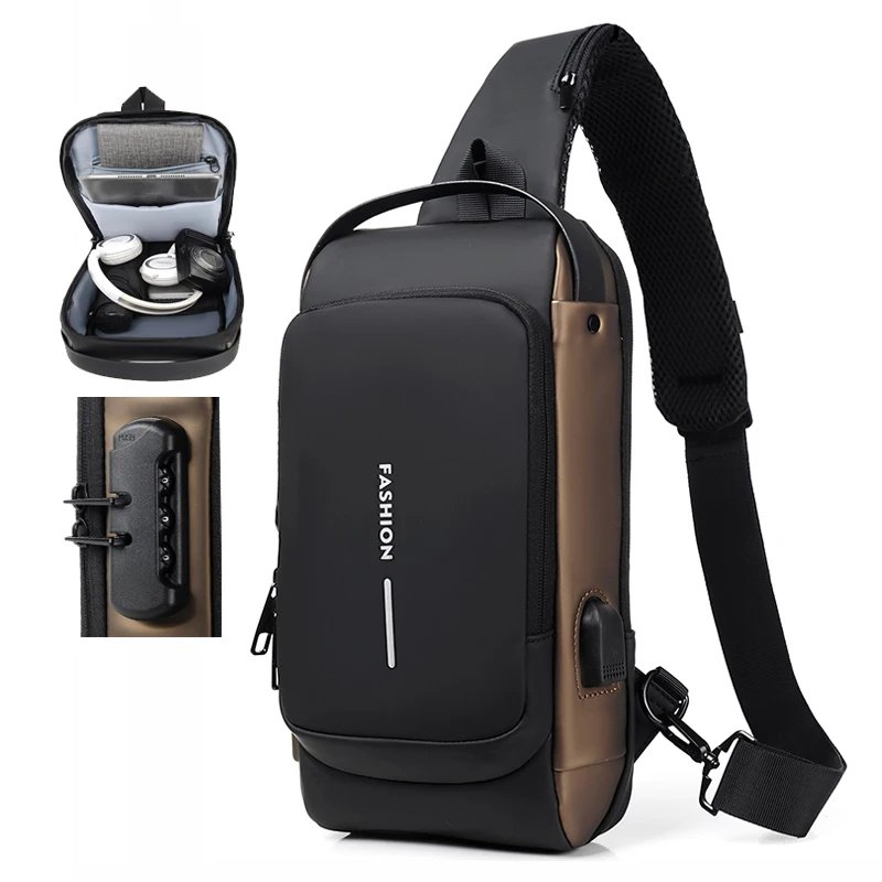 Crossbody Charging Travel Men Multifunction Male Anti-theft Chest Bag Chest Pack Pack Bag Short Shoulder For Waterproof Bag
Crossbody Charging Travel Men Multifunction Male Anti-theft Chest Bag Chest Pack Pack Bag Short Shoulder For Waterproof Bag
