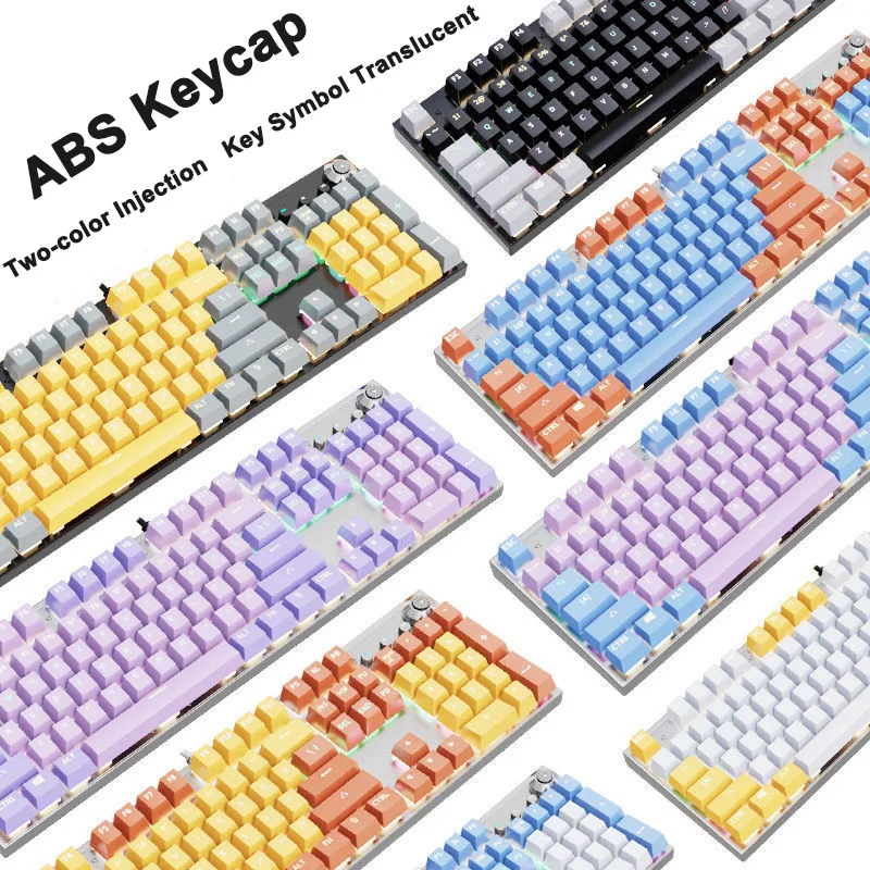 Universal ABS Keycaps OME Height Keycap Set Double Color injection 104 Keys Key Cap For Mechanical Gaming Keybaord
Universal ABS Keycaps OME Height Keycap Set Double Color injection 104 Keys Key Cap For Mechanical Gaming Keybaord