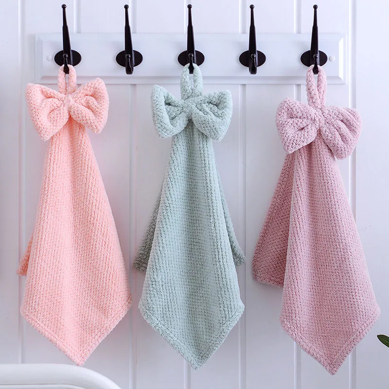 Soft Hanging Kitchen Hand Towel Quick Dry Reusable Microfiber Wipes Hand Towels for Bathroom Kitchen Bath Drying Towel
Soft Hanging Kitchen Hand Towel Quick Dry Reusable Microfiber Wipes Hand Towels for Bathroom Kitchen Bath Drying Towel
