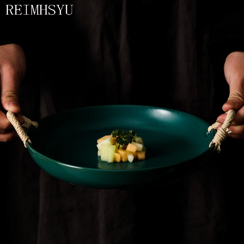 1PC RELMHSYU Nordic Style Retro Ceramic Hemp Rope Fruit Salad Pasta Dinner Plate Dishes Household Tableware Sets
1PC RELMHSYU Nordic Style Retro Ceramic Hemp Rope Fruit Salad Pasta Dinner Plate Dishes Household Tableware Sets