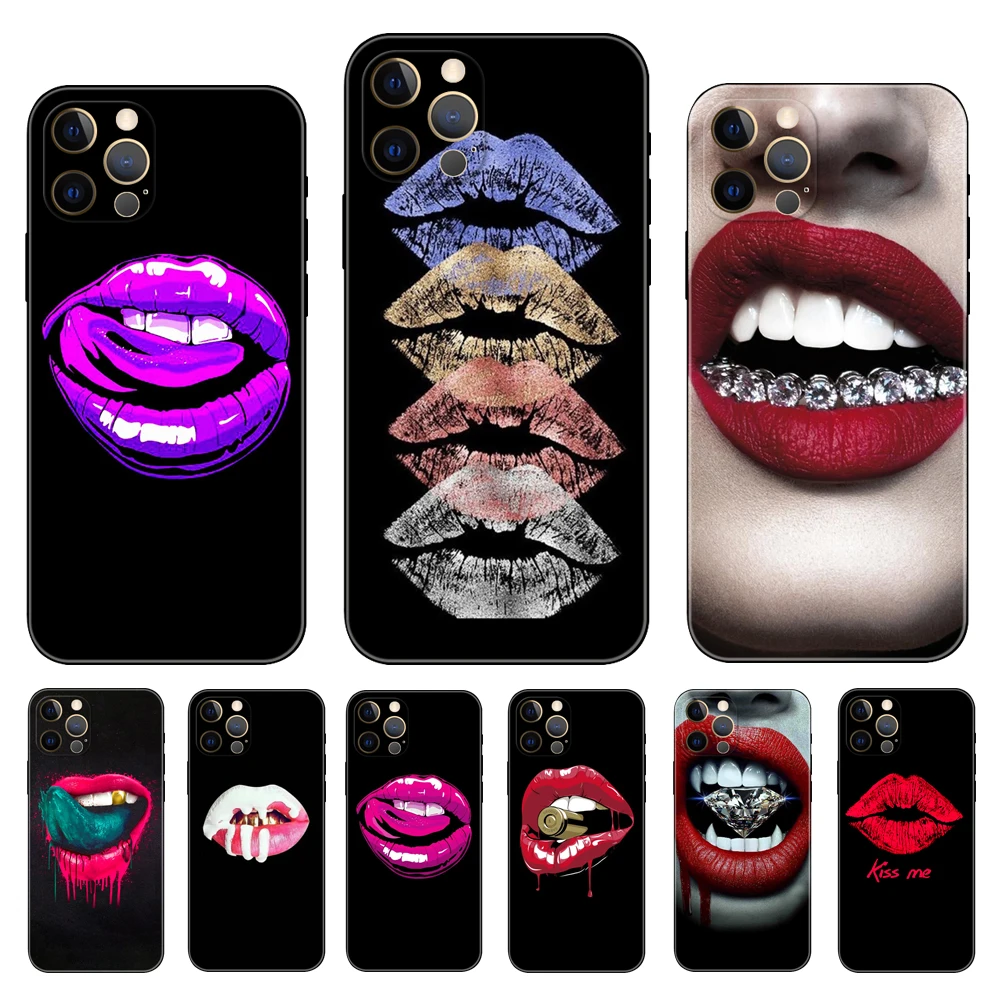 Sexy vampire red lips Funny phone case for iphone 2020se 6 6s 7 8 plus x 10 XR XS 11 12 13 mini pro MAX black tpu back
Sexy vampire red lips Funny phone case for iphone 2020se 6 6s 7 8 plus x 10 XR XS 11 12 13 mini pro MAX black tpu back