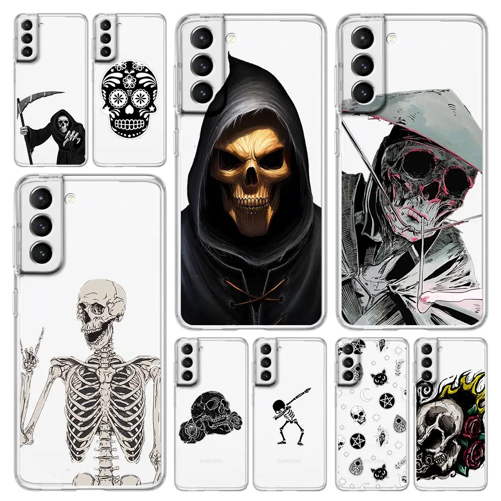 Grim Reaper Skull Skeleton Phone Case For Samsung Galaxy S20 Ultra S21 FE 5G S10E S9 S8 S10 Plus Note 20 10 Lite M31 M22 Cover
Grim Reaper Skull Skeleton Phone Case For Samsung Galaxy S20 Ultra S21 FE 5G S10E S9 S8 S10 Plus Note 20 10 Lite M31 M22 Cover