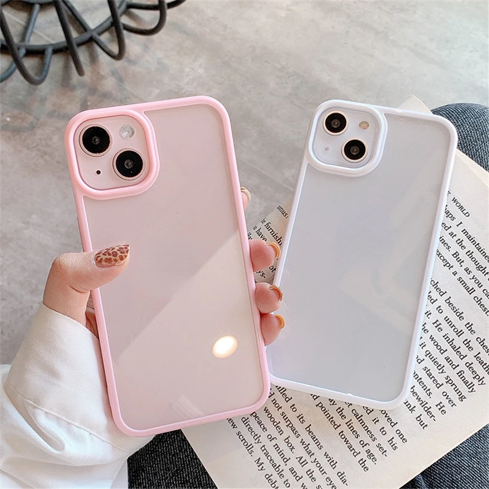 Color Soft Border Shockproof Phone Case For iPhone 13 12 11 Pro Max Mini X XR XS 7 8 6 Plus SE 2020 Transparent Back Cover
Color Soft Border Shockproof Phone Case For iPhone 13 12 11 Pro Max Mini X XR XS 7 8 6 Plus SE 2020 Transparent Back Cover