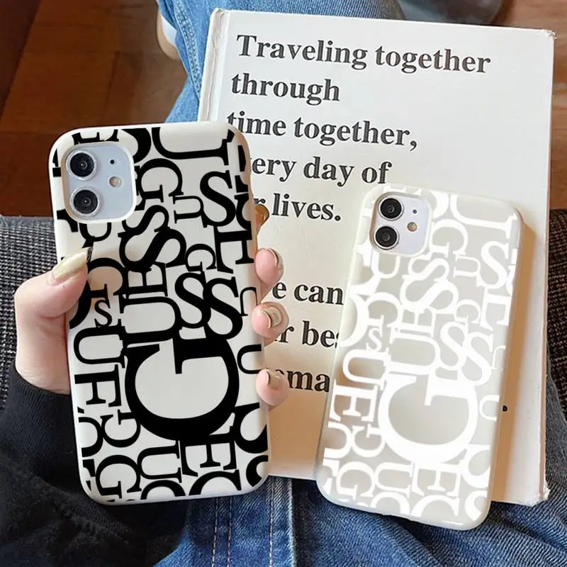 Luxury Fashion GUESS Phone Case for iPhone 14 11 12 13 Mini Pro Xs Max 8 7 6 6S Plus X XR Solid Candy Color Case
Luxury Fashion GUESS Phone Case for iPhone 14 11 12 13 Mini Pro Xs Max 8 7 6 6S Plus X XR Solid Candy Color Case