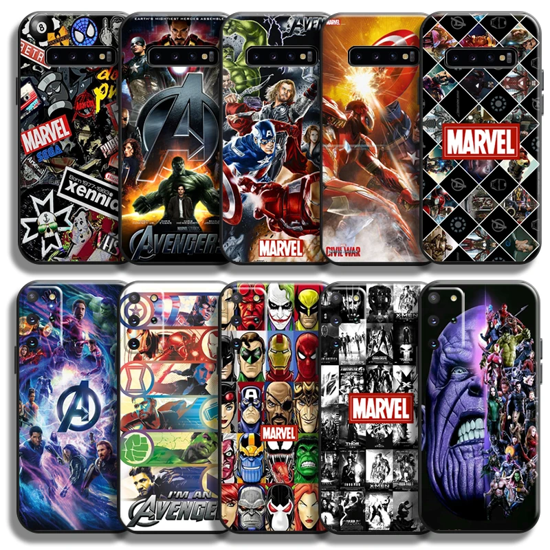 Marvel Avengers For Samsung Galaxy S21 S20 Ultra FE 5G S10 10E S9 S8 Plus Lite Phone Case Coque Black Soft Funda Silicone Cover
Marvel Avengers For Samsung Galaxy S21 S20 Ultra FE 5G S10 10E S9 S8 Plus Lite Phone Case Coque Black Soft Funda Silicone Cover