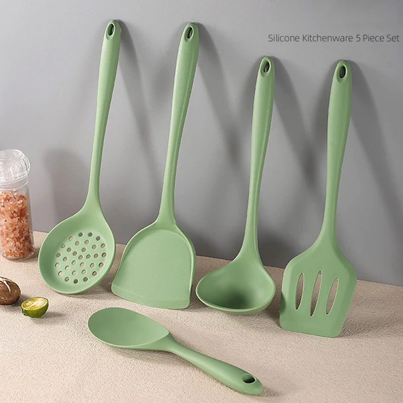 NINETOP 5Pc/Set Silicone Cooking Utensils Set Spatula Kitchenware Pan Baking Tools Nonstick Silicone Kitchen Utensils Sets
NINETOP 5Pc/Set Silicone Cooking Utensils Set Spatula Kitchenware Pan Baking Tools Nonstick Silicone Kitchen Utensils Sets