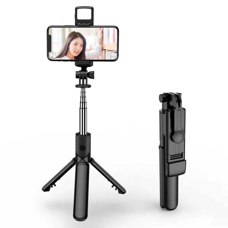 Portable Bluetooth-compatible Selfie Stick Phone Holder Retractable 68CM Tripod with Selfie Light Wireless Remote Shutter
Portable Bluetooth-compatible Selfie Stick Phone Holder Retractable 68CM Tripod with Selfie Light Wireless Remote Shutter