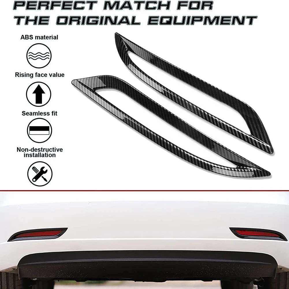 2pcs Car Rear Tail Fog Light Lamp Cover Trim For Tesla Model 3 2017-2021 ABS Carbon Fiber Fog Lights Cover Trim
2pcs Car Rear Tail Fog Light Lamp Cover Trim For Tesla Model 3 2017-2021 ABS Carbon Fiber Fog Lights Cover Trim