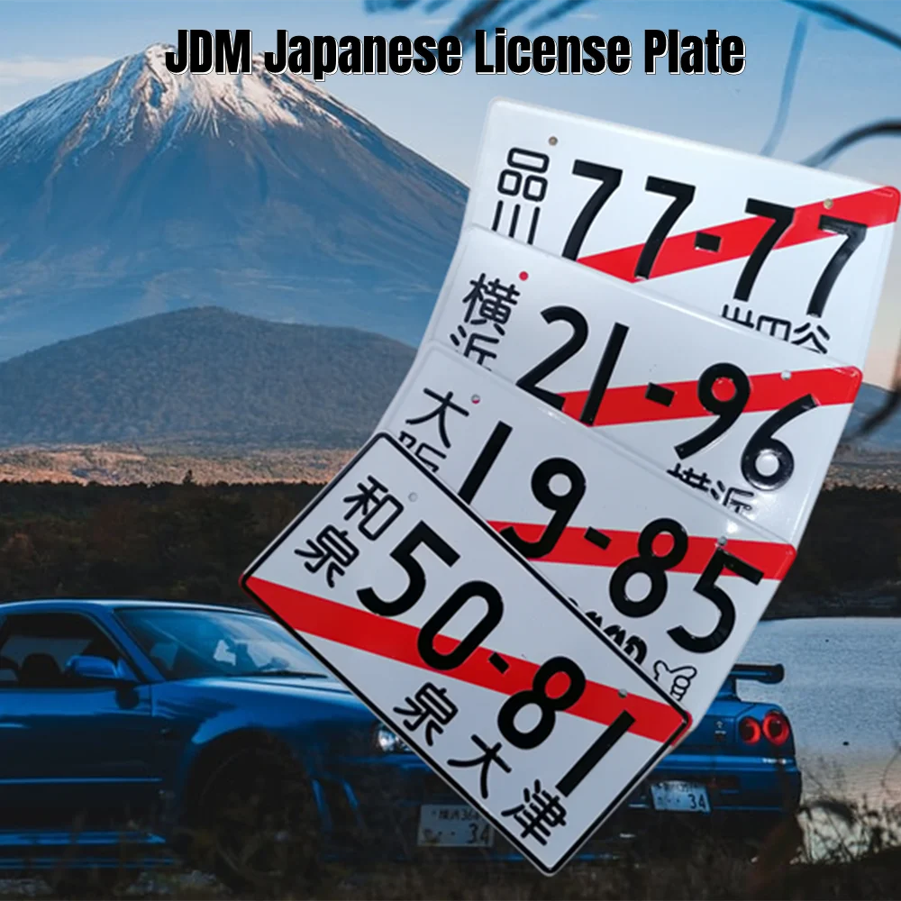 Японский номерной знак алюминиевая бирка для JDM Racing Осака 19-85 3D японский