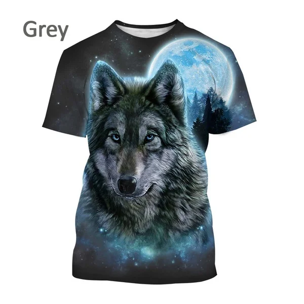 Fashion Animal Wolf 3D Printed T-shirt Fashion Unisex Cool Fashion Short Sleeve Hip-hop Street Style Casual Round Neck Tee Top
Fashion Animal Wolf 3D Printed T-shirt Fashion Unisex Cool Fashion Short Sleeve Hip-hop Street Style Casual Round Neck Tee Top