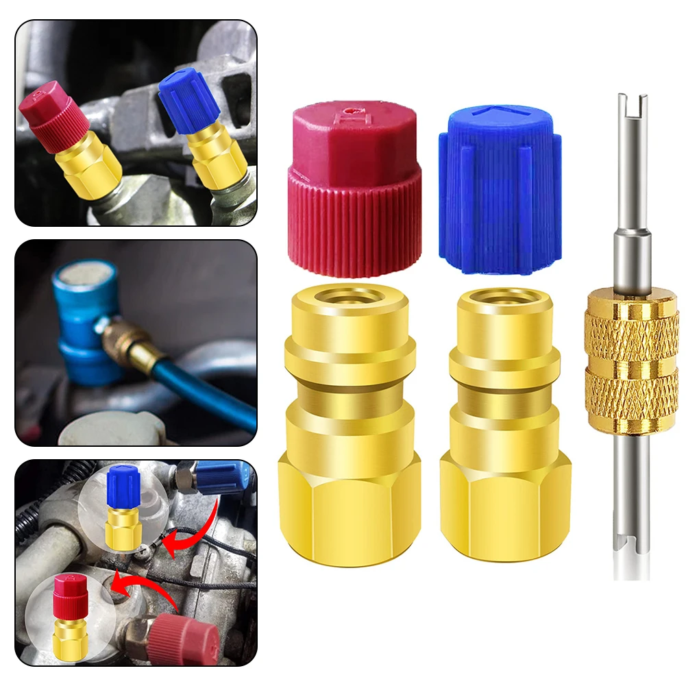 2Pc Car A/C Filling Valve Fitting Port Relaible R12 To R134A Air-Condition A/C Filling Valve Fitting Port Adapter Retrofit
2Pc Car A/C Filling Valve Fitting Port Relaible R12 To R134A Air-Condition A/C Filling Valve Fitting Port Adapter Retrofit