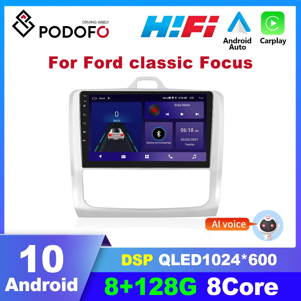 Podofo 2din Android Car Radio For Ford Classic Focus 2004-2011 Multimedia Player Carplay Car Stereo Autoradio GPS Navigation
Podofo 2din Android Car Radio For Ford Classic Focus 2004-2011 Multimedia Player Carplay Car Stereo Autoradio GPS Navigation