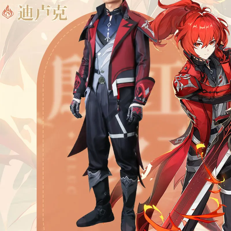 Game Genshin Impact Diluc Ragnvindr New Skin Cosplay Costume Halloween Carnival Suit Diluc Red Dead of Night Full Set Outfit Wig
Game Genshin Impact Diluc Ragnvindr New Skin Cosplay Costume Halloween Carnival Suit Diluc Red Dead of Night Full Set Outfit Wig