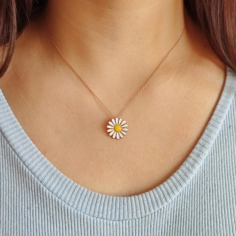 925 Sterling Silver Daisy Clavicle Chain Necklace Women Choker Wedding Bridal Jewelry Korean Style Girls Gifts Neck Accessories
925 Sterling Silver Daisy Clavicle Chain Necklace Women Choker Wedding Bridal Jewelry Korean Style Girls Gifts Neck Accessories