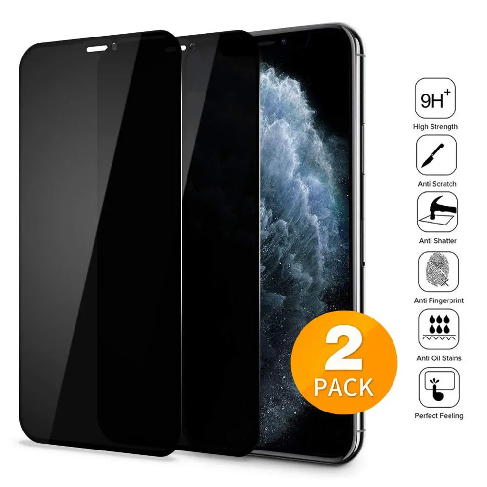 2 шт./упаковка, антишпионское закаленное стекло для iPhone 12 11 Pro Max X XS MAX XR
2 шт./упаковка, антишпионское закаленное стекло для iPhone 12 11 Pro Max X XS MAX XR