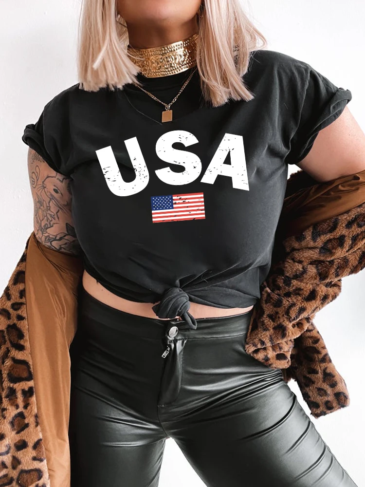 Harajuku New Women Vintage Women T Shirt Summer Loose Side Slit Tee Shirt Femme Short Sleeve Usa Print T Shirt Tops Clothes
Harajuku New Women Vintage Women T Shirt Summer Loose Side Slit Tee Shirt Femme Short Sleeve Usa Print T Shirt Tops Clothes