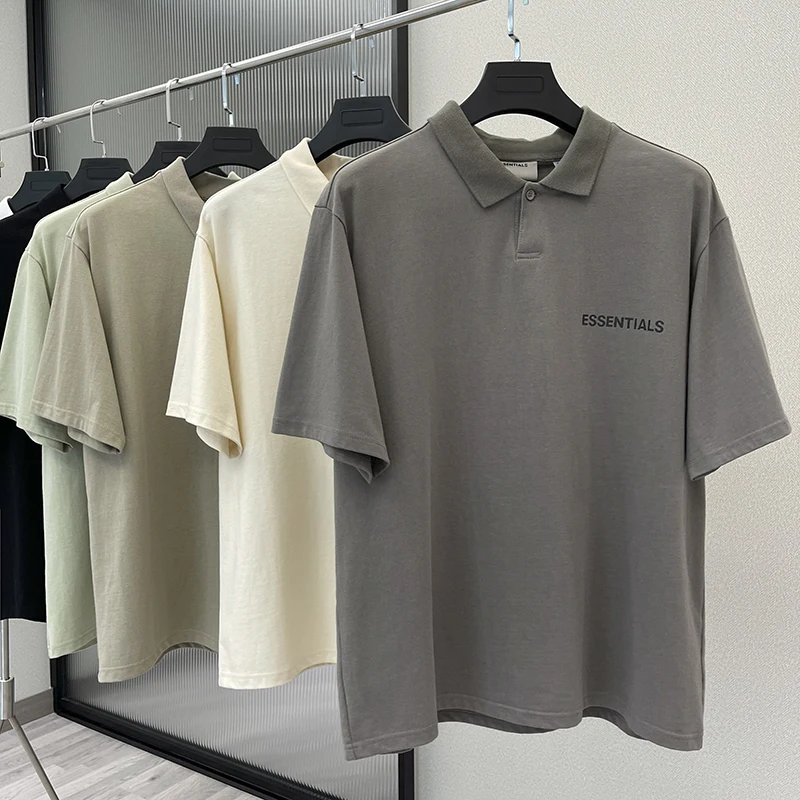 Fashion Men's Essentials 1:1 Polo Shirt Reflective Letter High Street Brand 100%Cotton Tee Loose Unisex short sleeve T-Shirt
Fashion Men's Essentials 1:1 Polo Shirt Reflective Letter High Street Brand 100%Cotton Tee Loose Unisex short sleeve T-Shirt