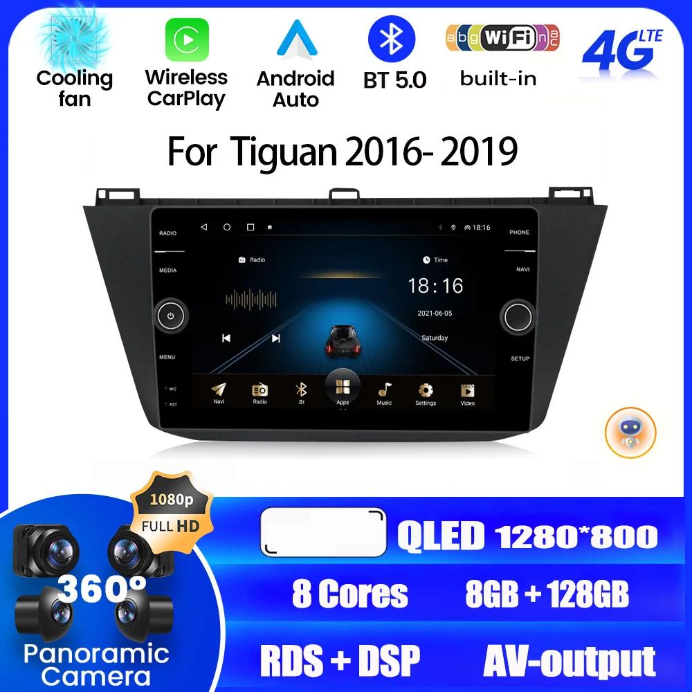 Автомагнитола 2DIN на Android 12 для Volkswagen Tiguan 2 Mk 2016- 2019 Carplay, Автомобильная Мультимедийная камера заднего вида, экран дисплея, хост-система
Автомагнитола 2DIN на Android 12 для Volkswagen Tiguan 2 Mk 2016- 2019 Carplay, Автомобильная Мультимедийная камера заднего вида, экран дисплея, хост-система