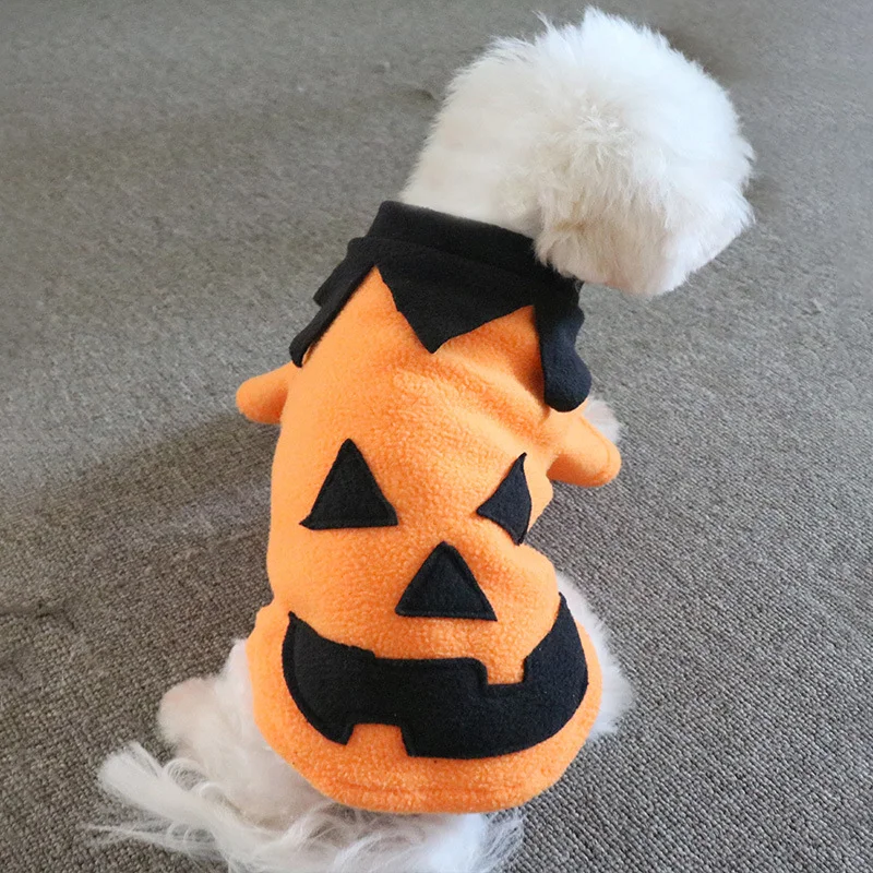 Cartoon Dog Clothes Pumpkin Halloween Hoodie Pet Clothing Dogs Costume Small French Bulldog Sold Orange Cute Autumn Boy Mascotas
Cartoon Dog Clothes Pumpkin Halloween Hoodie Pet Clothing Dogs Costume Small French Bulldog Sold Orange Cute Autumn Boy Mascotas