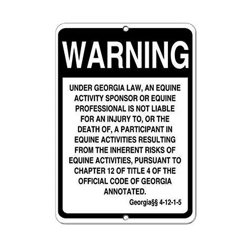 Decor Kitchen Wall Decor Plaque Metal Sign 12 x 8 Inches Georgia Law, Equine Activist Not Liable for Injury Death Warning Plaque
Decor Kitchen Wall Decor Plaque Metal Sign 12 x 8 Inches Georgia Law, Equine Activist Not Liable for Injury Death Warning Plaque