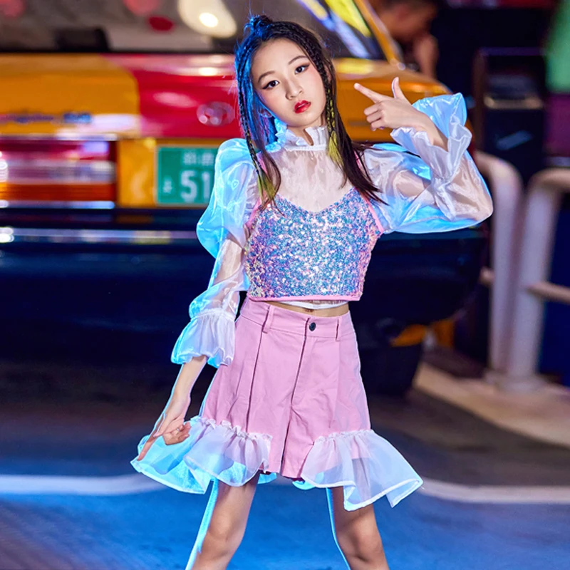 Jazz Dance Stage Costume Children's Day Sequins Hip Hop Dancing Clothes Summer Dance Outfit Girls Street Dance Clothing VDB5094
Jazz Dance Stage Costume Children's Day Sequins Hip Hop Dancing Clothes Summer Dance Outfit Girls Street Dance Clothing VDB5094